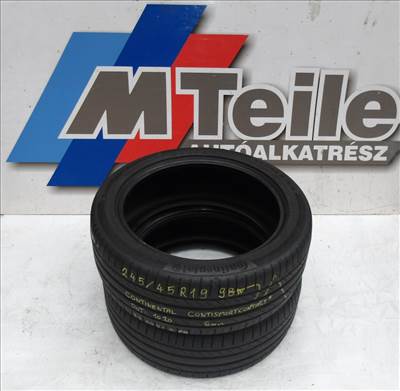 (2db | ÁR/DB)[GYÁRI HASZNÁLT] CONTINENTAL - CONTISPORTCONTACT 5  | 245/45R19 98W DOT: 1020| 6MM